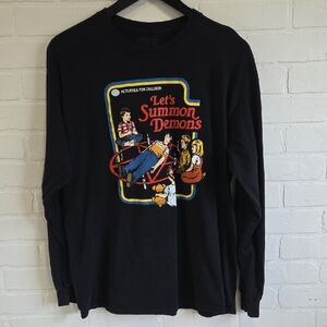 Steven Rhodes Black Graphic Tee